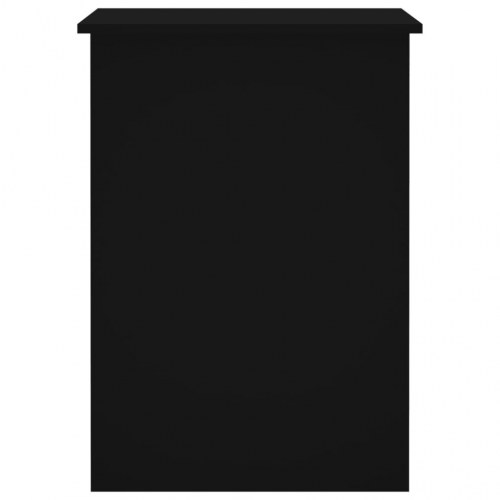 Skrivebord 100x55x75 cm konstrueret træ sort