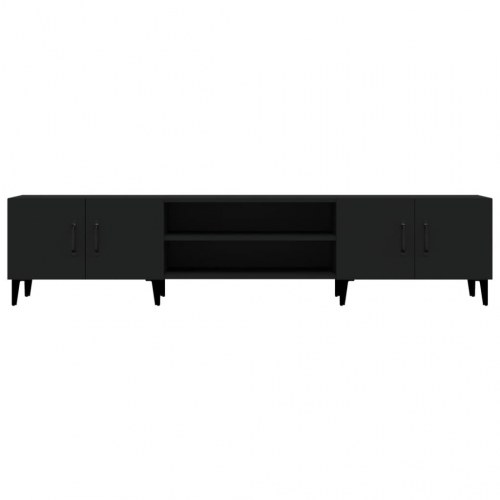Tv-bord i sort konstrueret træ - 180 × 31,5 × 40 cm