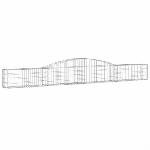 Buede gabionkurve 5 stk. 400x30x40/60 cm galvaniseret jern