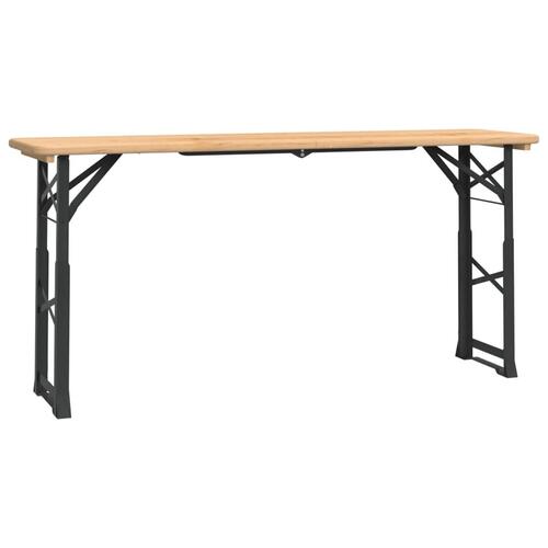 Foldbart barbord 170x50x75/105 cm massivt grantræ