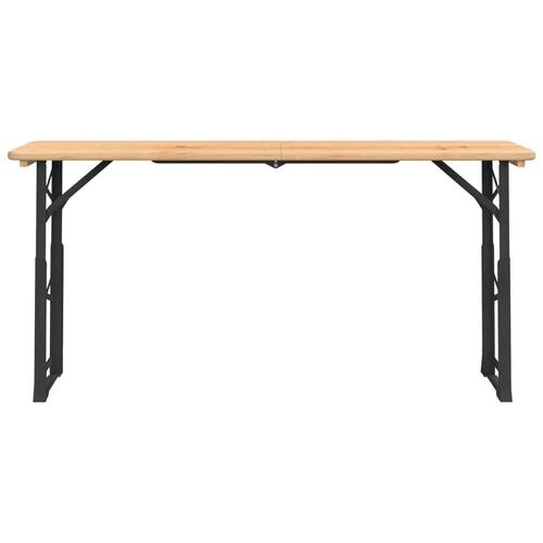 Foldbart barbord 170x50x75/105 cm massivt grantræ
