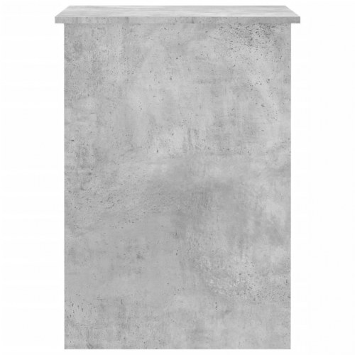 Skrivebord med hylder 100×55×75 cm - konstrueret træ, betongrå