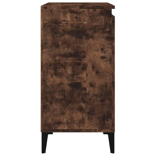 Sengeborde 2 stk. - 40 × 35 × 70 cm i konstrueret træ, røget egetræ