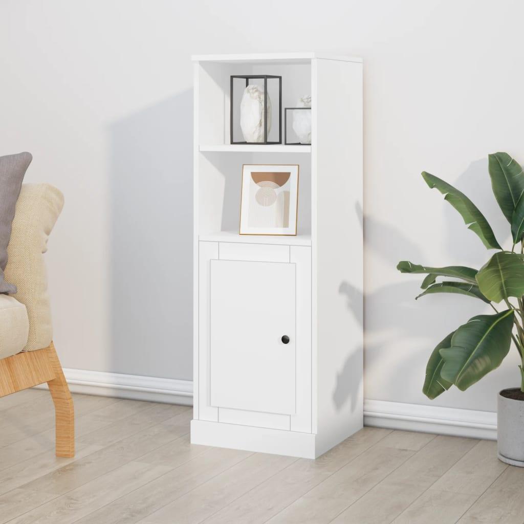 Skab 36X35,5X103,5 Cm Konstrueret Træ Etræsfarve - Hvid