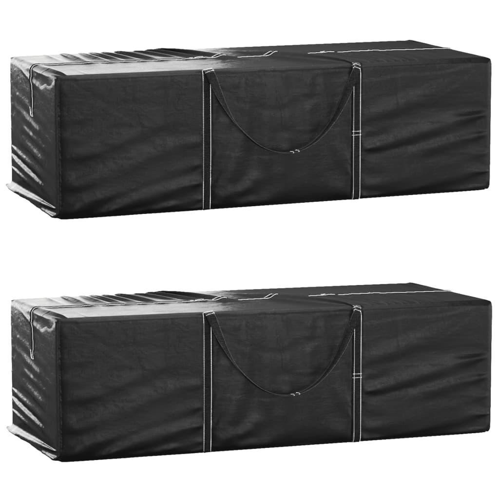 Hyndeposer 2 stk. 135x40x55 cm polyethylen sort