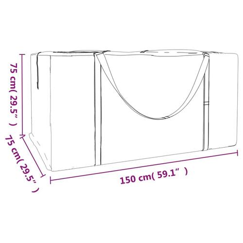 Hyndeposer 2 stk. 150x75x75 cm polyethylen sort