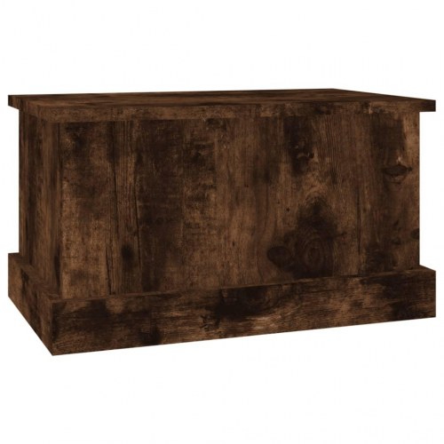 Opbevaringskasse med låg 50 x 30 x 28 cm - røget egetræsfarve
