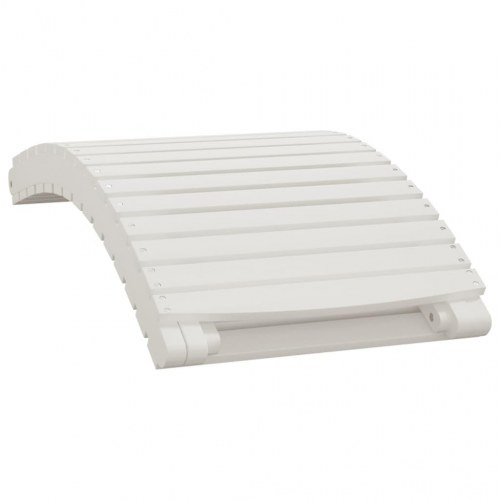 Liggestole 2 stk. 184x55x64 cm massivt akacietræ hvid