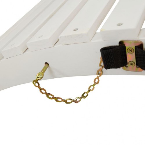 Liggestole 2 stk. 184x55x64 cm massivt akacietræ hvid