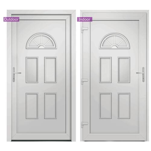 Hoveddør 88x208 cm PVC hvid