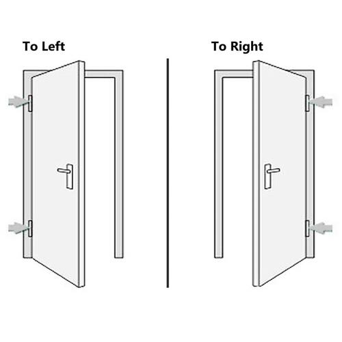 Hoveddør 88x208 cm PVC hvid