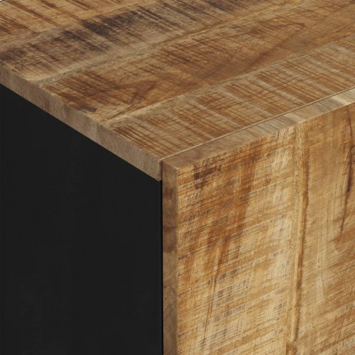 Tv-bord 105×33,5×46 cm i massivt mangotræ og konstrueret træ