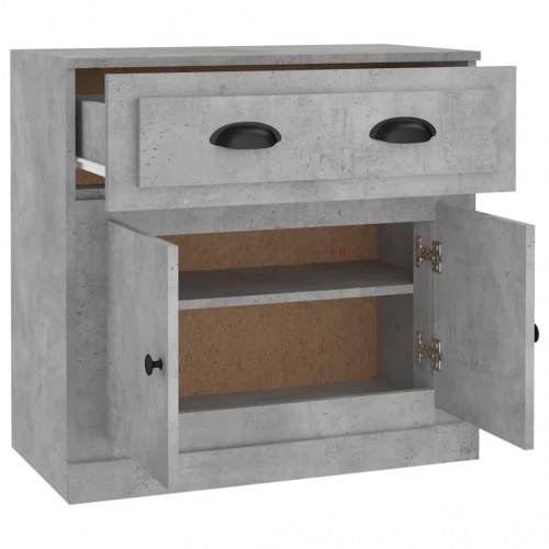 Skænk med 1 skuffe og 2 låger 70 x 35,5 x 67,5 cm - betongrå