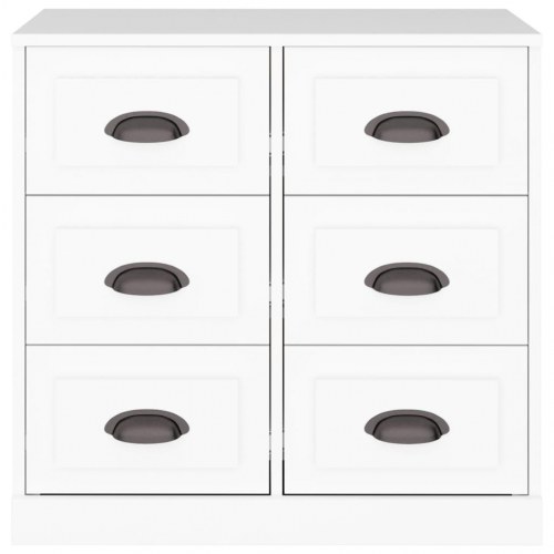 Skænk med 6 skuffer 70 x 35,5 x 67,5 cm - hvid