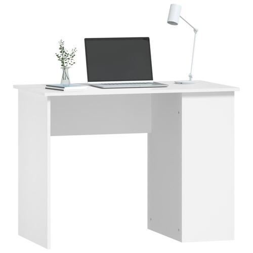 Skrivebord 100x55x75 cm konstrueret træ hvid
