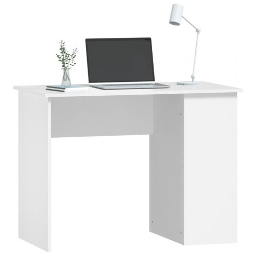Skrivebord 100x55x75 cm konstrueret træ hvid