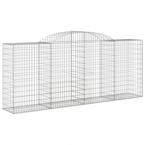 Buede gabionkurve - 5 stk. 300×50×120/140 cm i galvaniseret jern