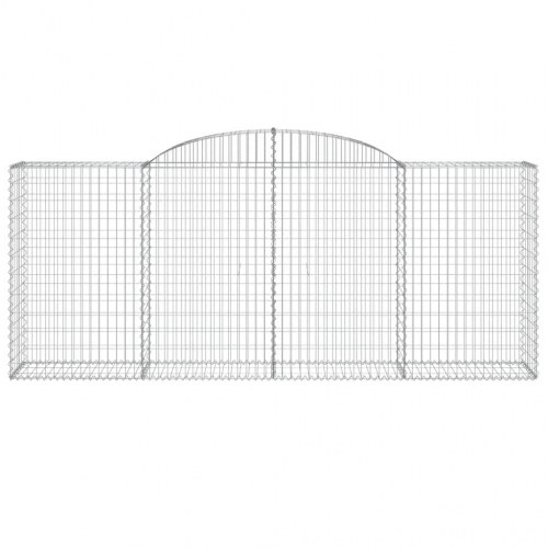 Buede gabionkurve - 5 stk. 300×50×120/140 cm i galvaniseret jern