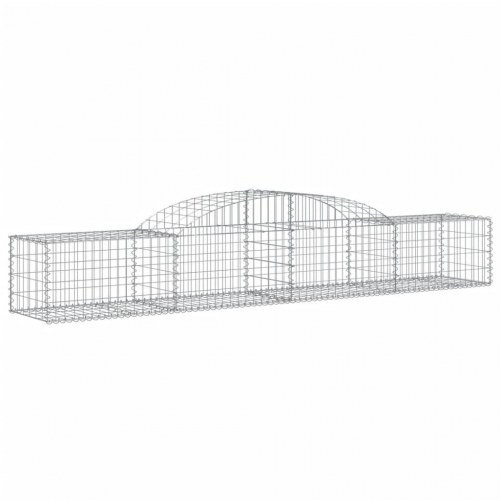 Buede gabionkurve - 5 stk. 300×50×40/60 cm i galvaniseret jern