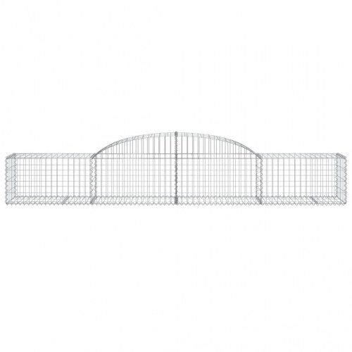 Buede gabionkurve - 5 stk. 300×50×40/60 cm i galvaniseret jern