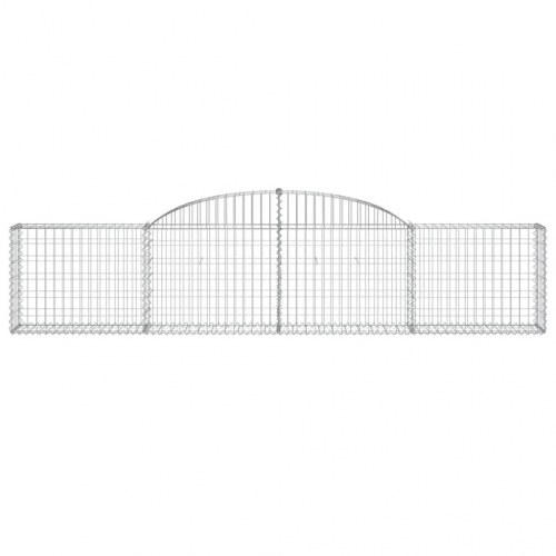 Buede gabionkurve - 12 stk. 300×30×60/80 cm i galvaniseret jern