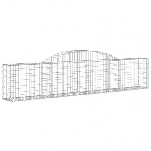 Buede gabionkurve - 5 stk. 300×30×60/80 cm i galvaniseret jern