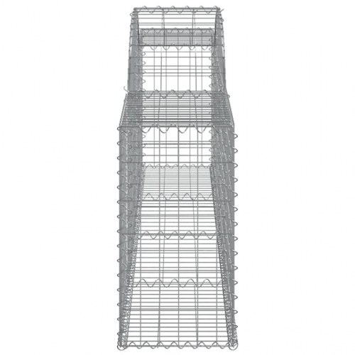 Buede gabionkurve - 3 stk. 300×30×60/80 cm i galvaniseret jern