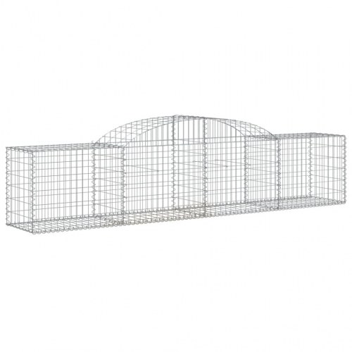 Buet gabionkurv 300×50×60/80 cm - galvaniseret jern