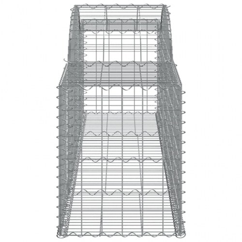 Buet gabionkurv 300×50×60/80 cm - galvaniseret jern
