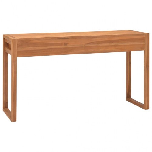 Skrivebord med 2 skuffer 120x40x75 cm massivt teaktræ
