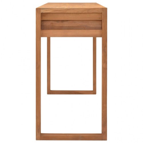 Skrivebord med 2 skuffer 120x40x75 cm massivt teaktræ