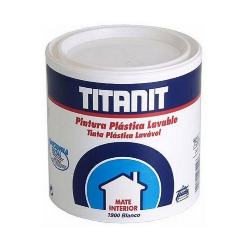 Titanlux Titanit væg- og loftmaling 750 ml - hvid, mat, kan vaskes
