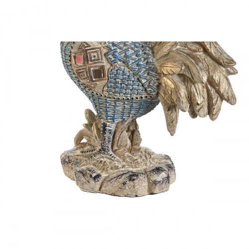 Dekorativ figur - Hane, blå/turkis, 2 stk. (14,3 × 7,5 × 20 cm)