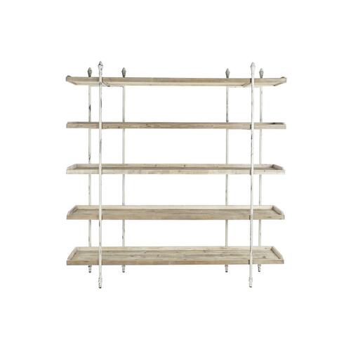 Hylder Hvid Natur Metal Gran 40 % Metal 190 x 40 x 200 cm