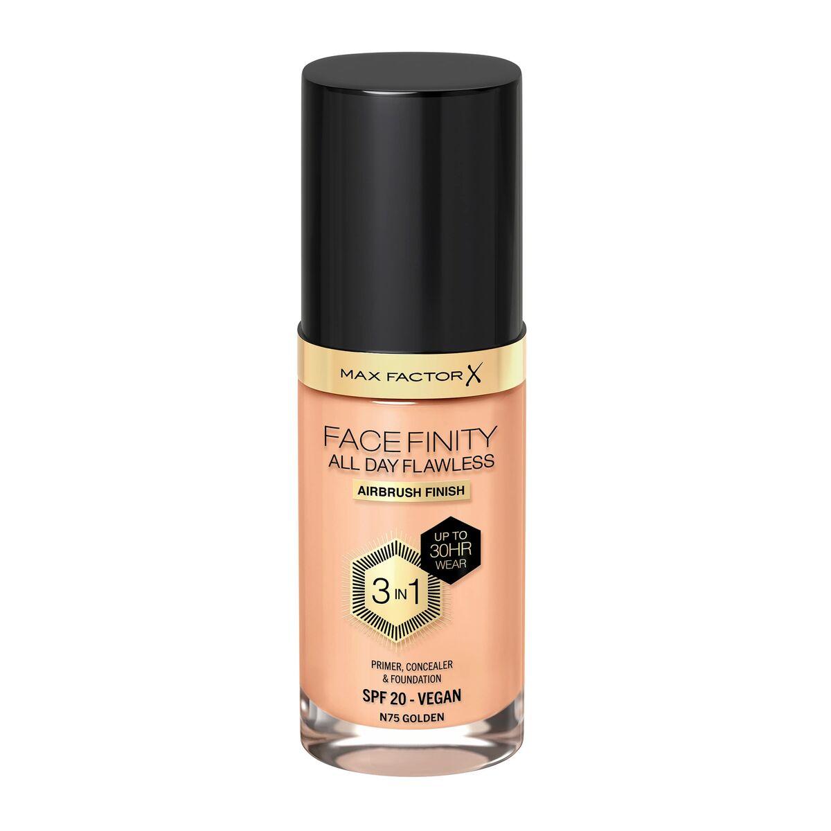 Foundation Max Factor Facefinity 3-i-1 SPF 20 - Nº 75 Golden, 30 ml