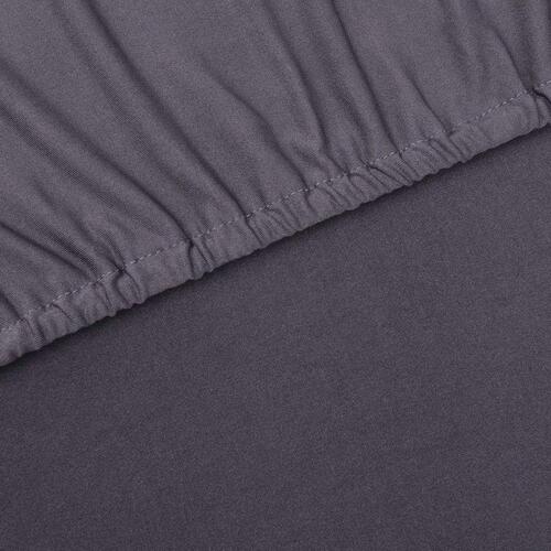 Elastisk sofabetræk polyesterjersey antracitgrå