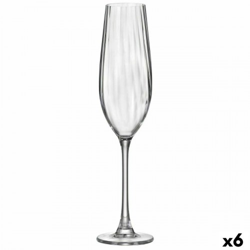 Bohemia Crystal Optic champagneglas, gennemsigtig, 260 ml - 6 stk.