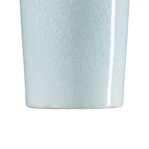 Vase 13 x 13 x 33 cm Keramik Turkisblå