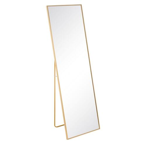 Spejl Gylden Aluminium Krystal 50 x 2,5 x 160 cm