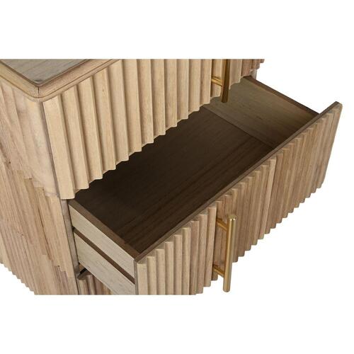 Natbord Gylden Lys brun Træ MDF 43 x 40 x 70 cm