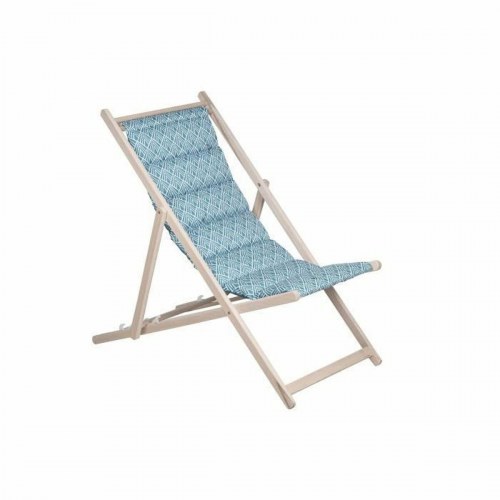 Solstol Jardin Prive foldbar - blå/hvid stribet, med puder