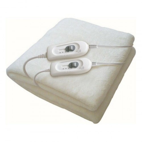 Haeger Dobbelt Elektrisk Tæppe UB-140.003A, hvid, 2×60 W, 150×140 cm