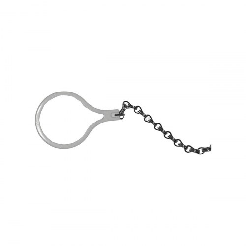 Toilet trykknap EDM 01651 - hvid, metal