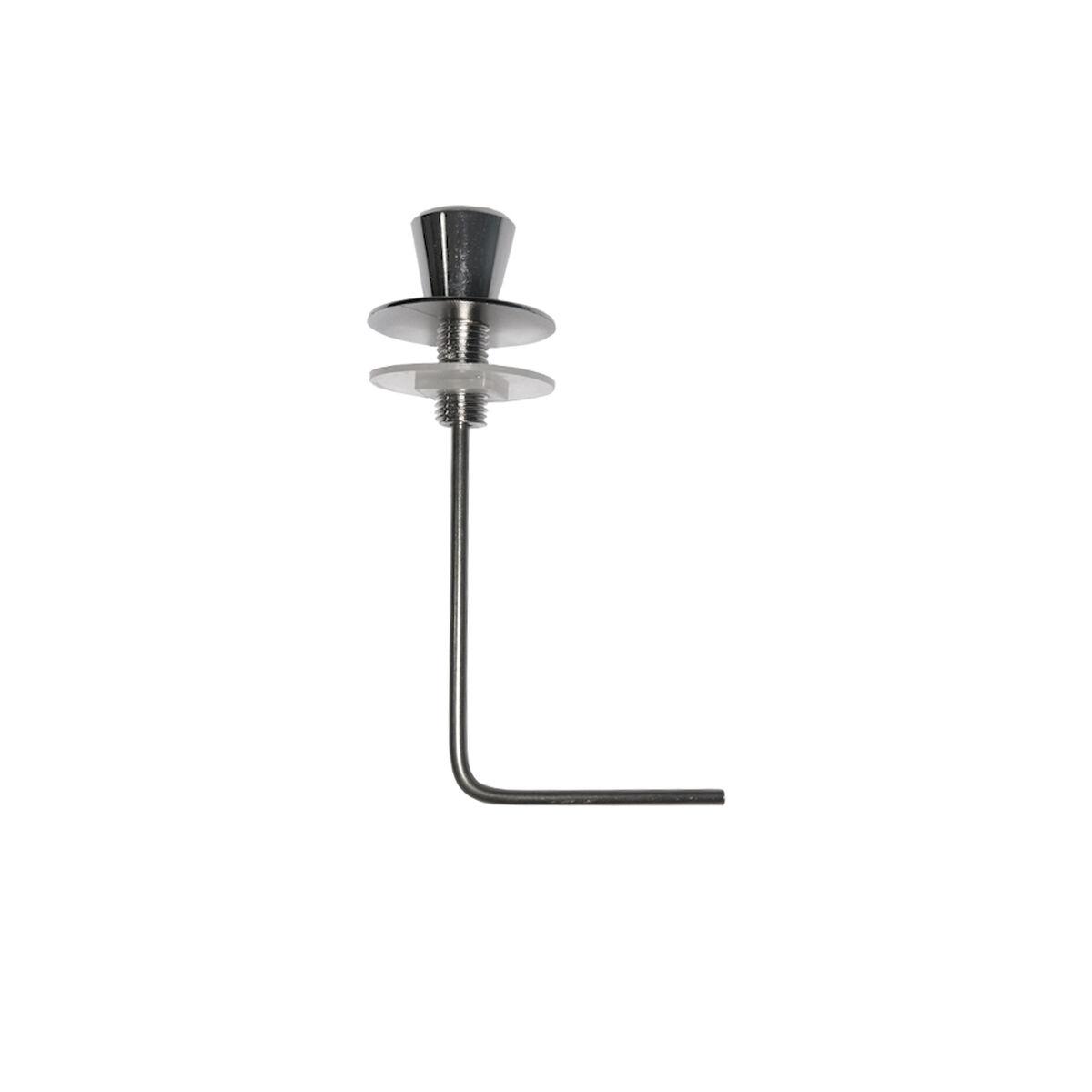 Toilet trykknap EDM - krom, metal, 13 cm