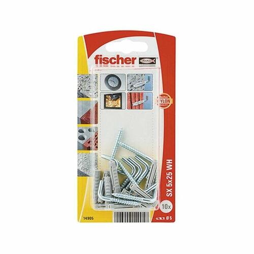 Vinkelsøm Fischer 14905 Rawlplugs 5 x 25 mm 10 enheder