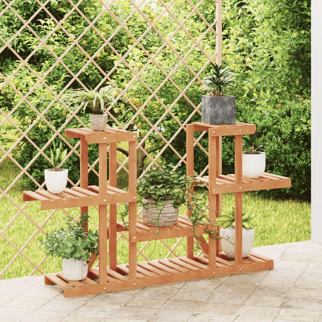 Blomsterstativ 110x25x73 cm massivt fyrretræ
