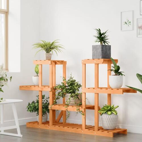 Blomsterstativ 110x25x73 cm massivt fyrretræ