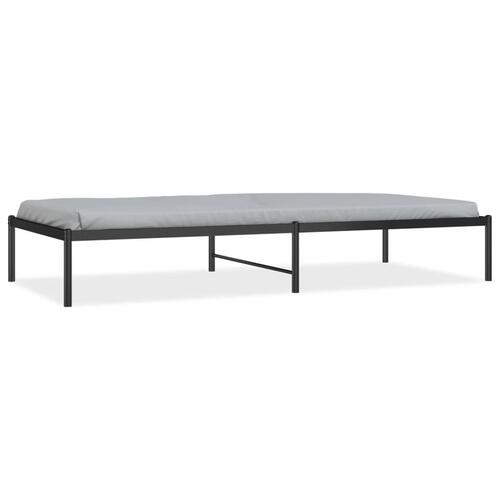 Sengeramme 90x200 cm metal sort