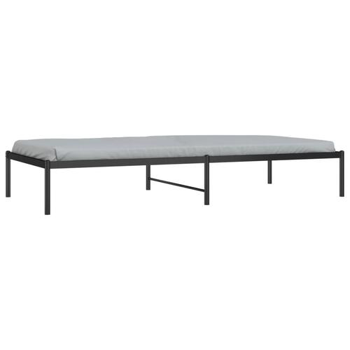 Sengeramme 90x200 cm metal sort