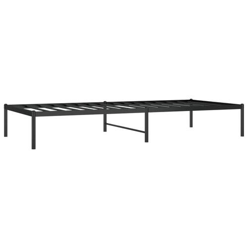 Sengeramme 90x200 cm metal sort